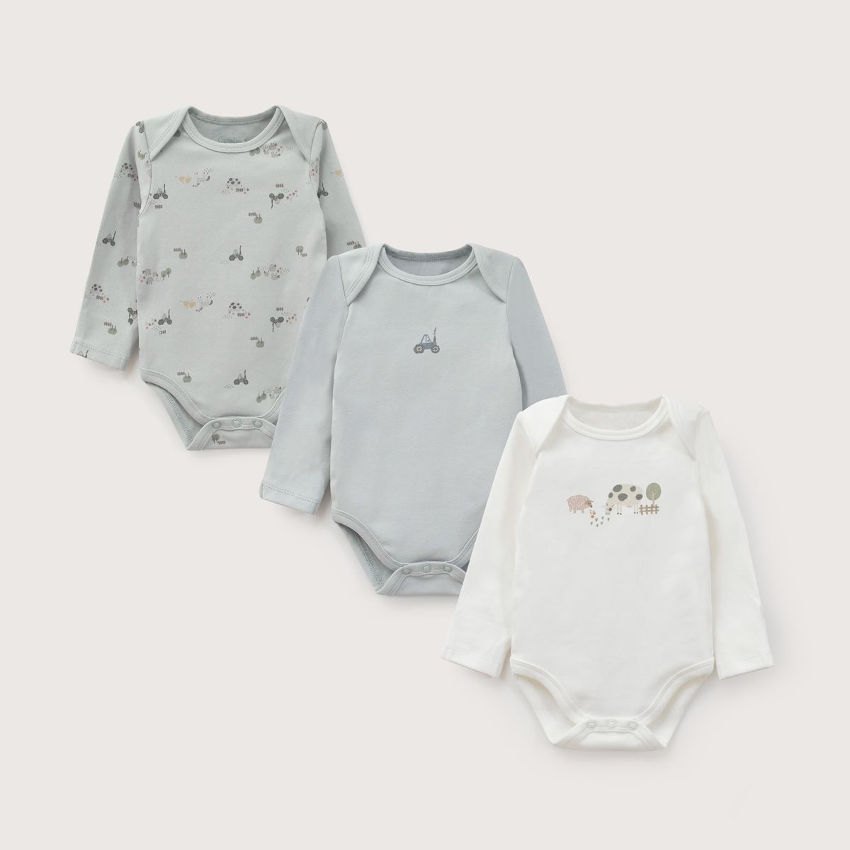 OPALINE - Pack Bodies Bebe Niño Verde