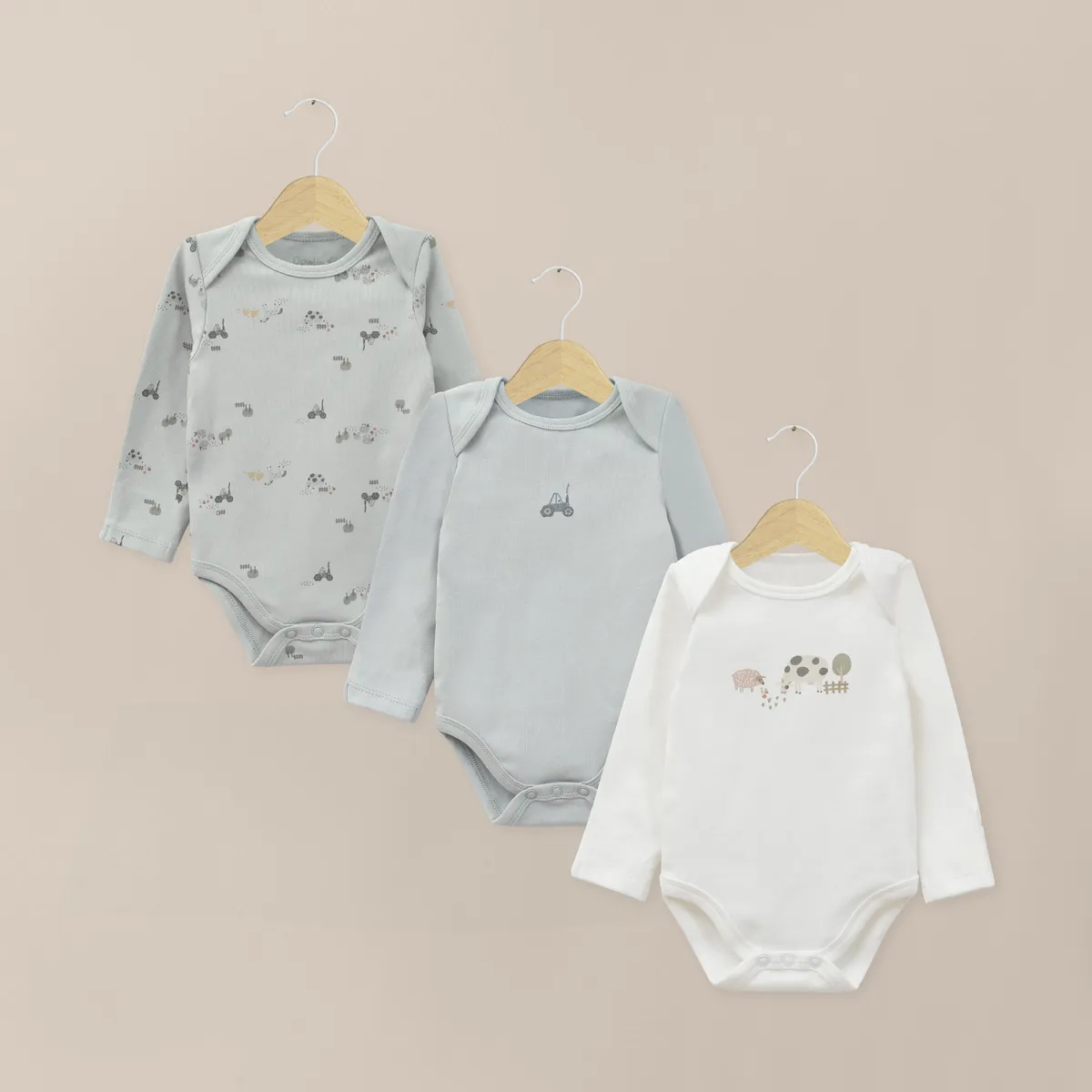 OPALINE - Pack Bodies Bebe Niño Verde
