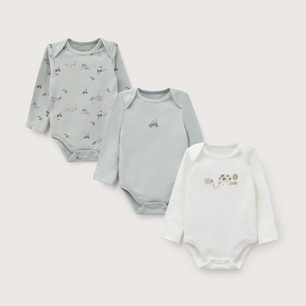OPALINE - Pack Bodies Bebe Niño Verde