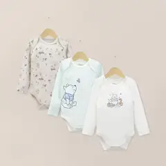 OPALINE - Pack Bodies Bebe Niño Celeste Disney