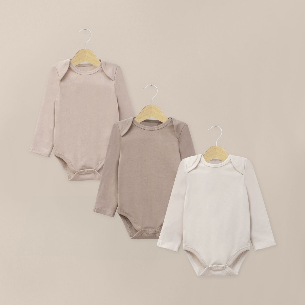 OPALINE - Pack Bodies Bebe Unisex Crema