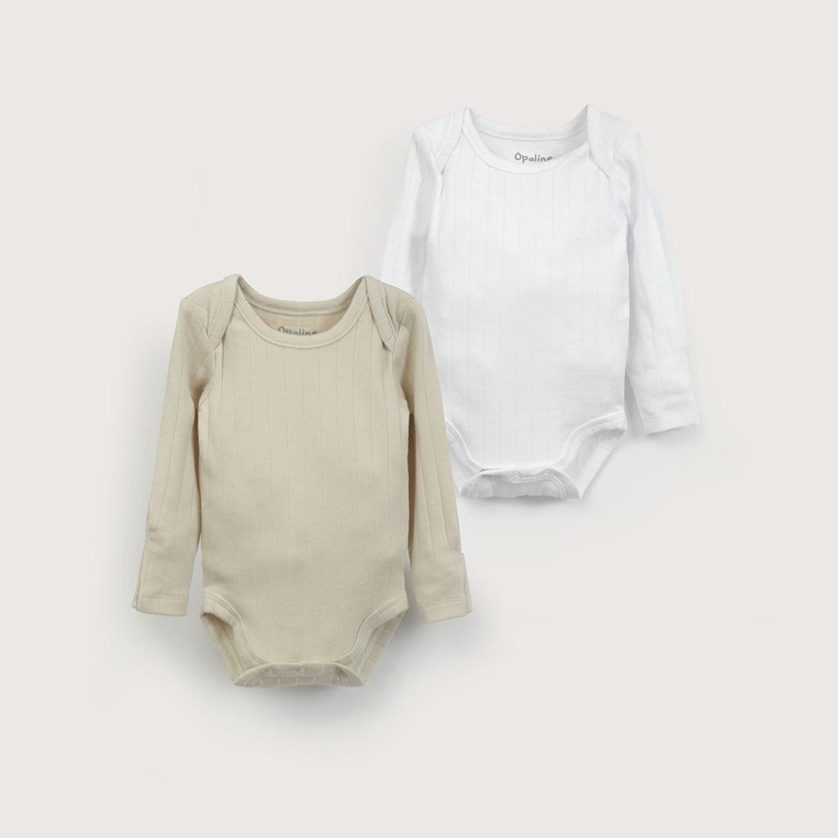 OPALINE - Pack De 2 Bodys Algodón Acanalado Unisex