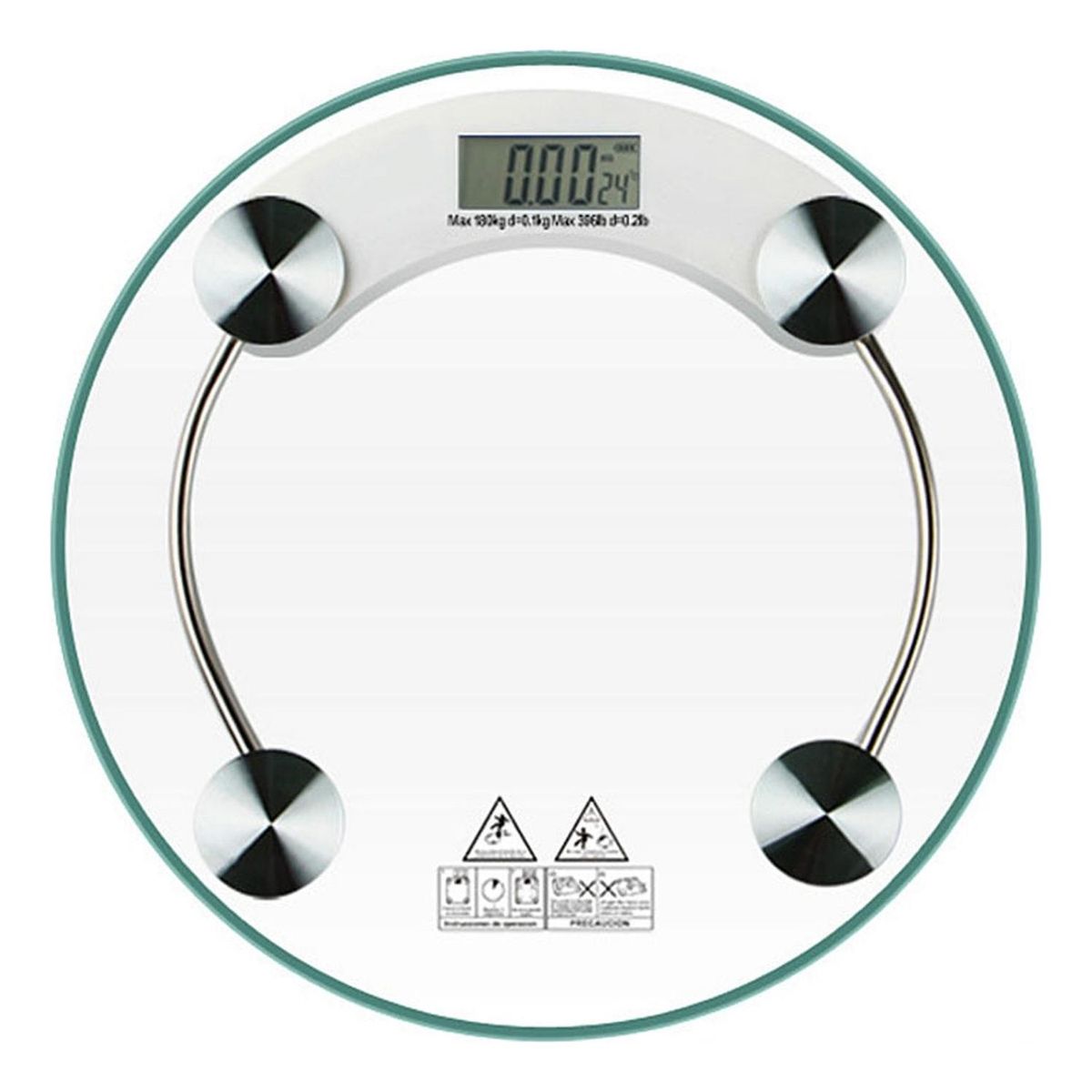 IMPORTCLICK - Balanza Pesa Vidrio Digital Baño 180 KG 33 CM