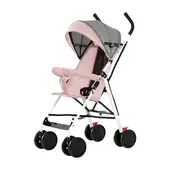 LUBABYCAS - Coche Paragua Con Posa Vaso Swift Rosado