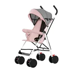 LUBABYCAS - Coche Paragua Con Posa Vaso Swift Rosado