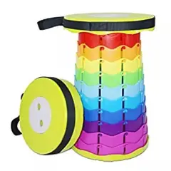 GENERICO - Taburete Plegable Silla Telescópica Silla Portátil Retráctil