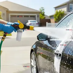 UTILISIMO - Pistola de Riego con Dispensador Pulverizador de Espuma