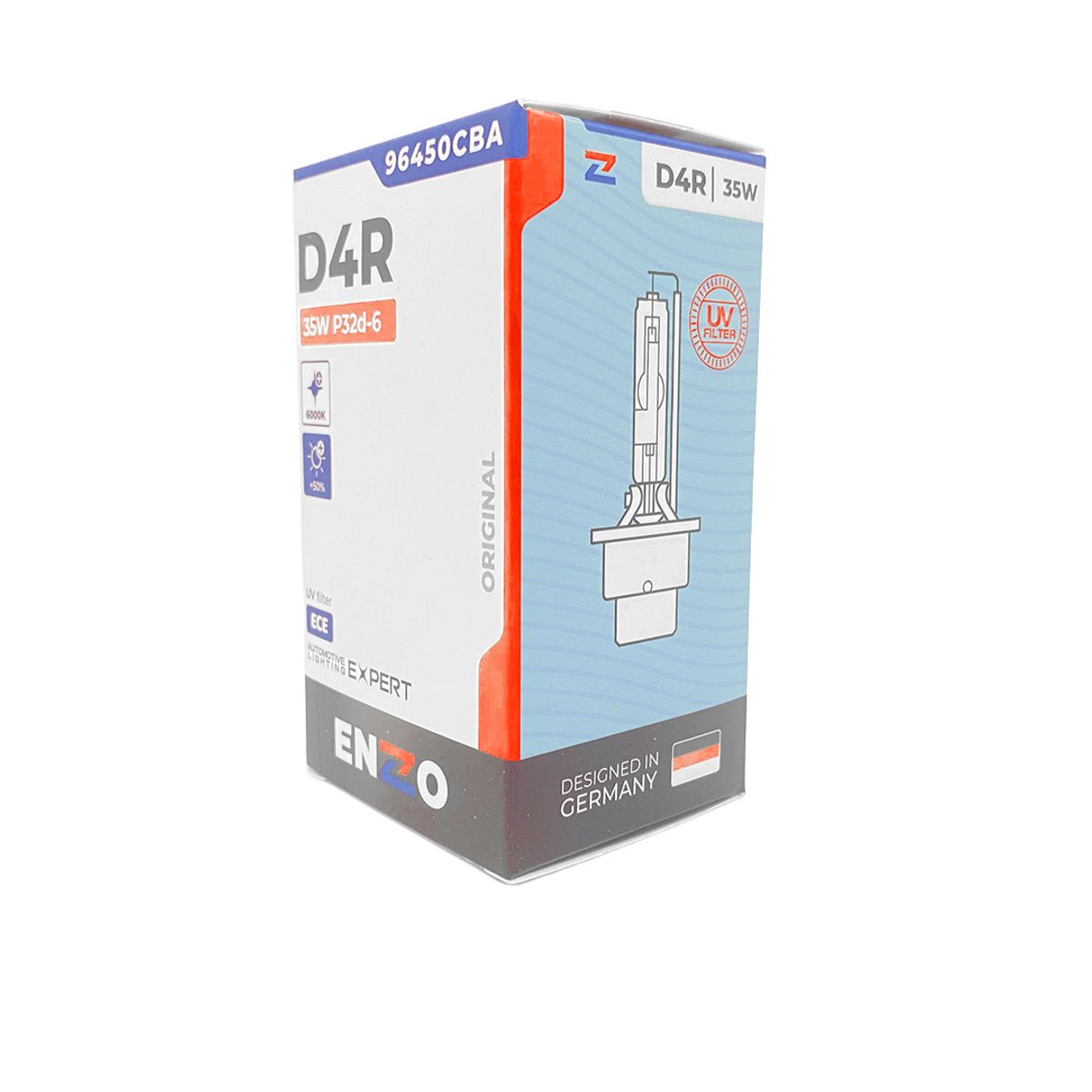 GENERICO - Ampolletas Xenón ENZZO D4R 96450CBA 35W P32d-6 HCB 6000K