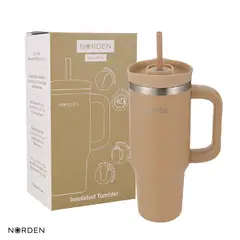NORDEN - Botella Térmica Tumbler Inoxidable Mocha Latte 887Ml Kiosclub