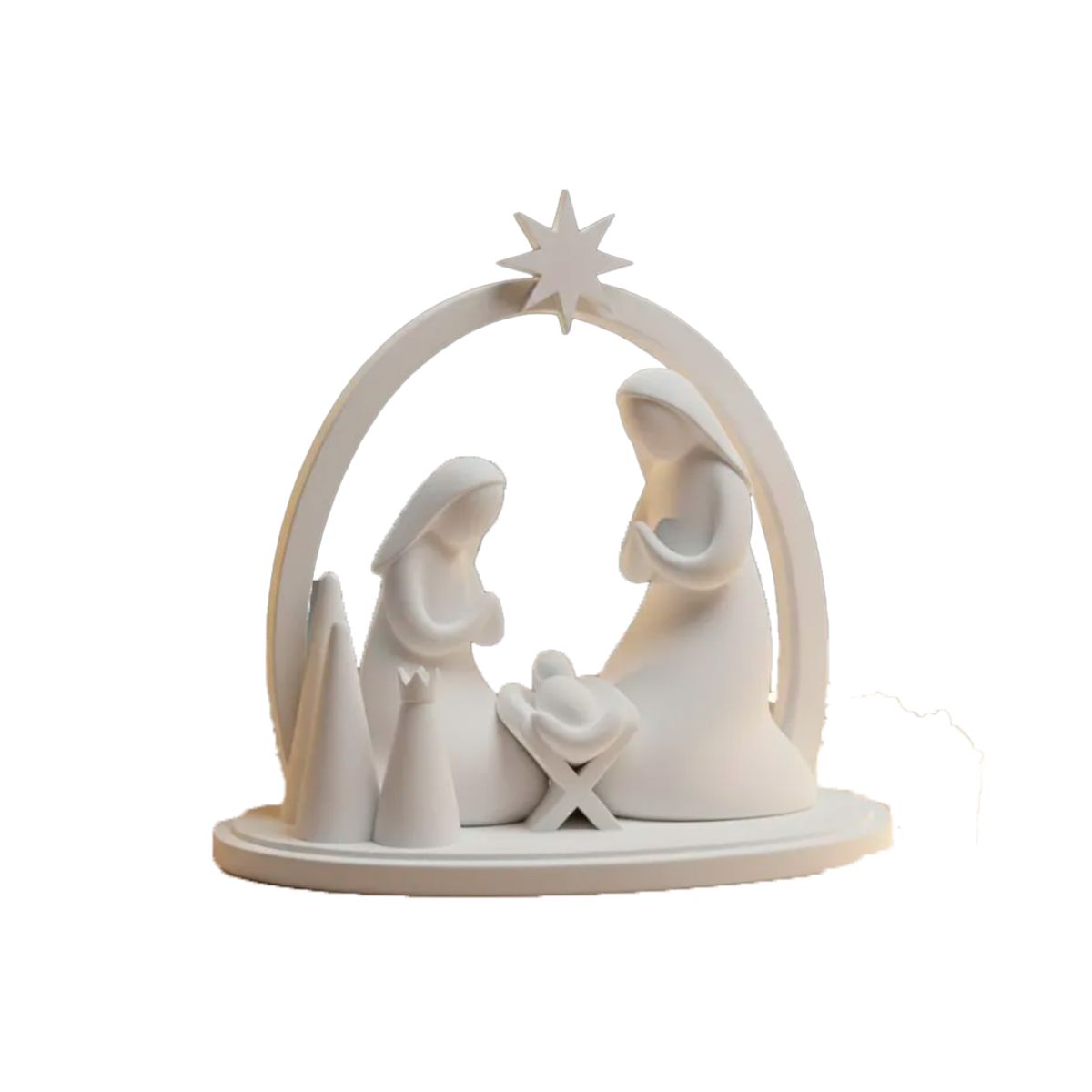 GENERICO - Adorno navidad - Pesebre Minimalista