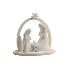 GENERICO - Adorno navidad - Pesebre Minimalista