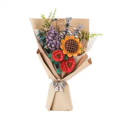 ROBOTIME - Ramo de Flores de Madera 3D Rowood TW01H Wooden Flower Bouquet
