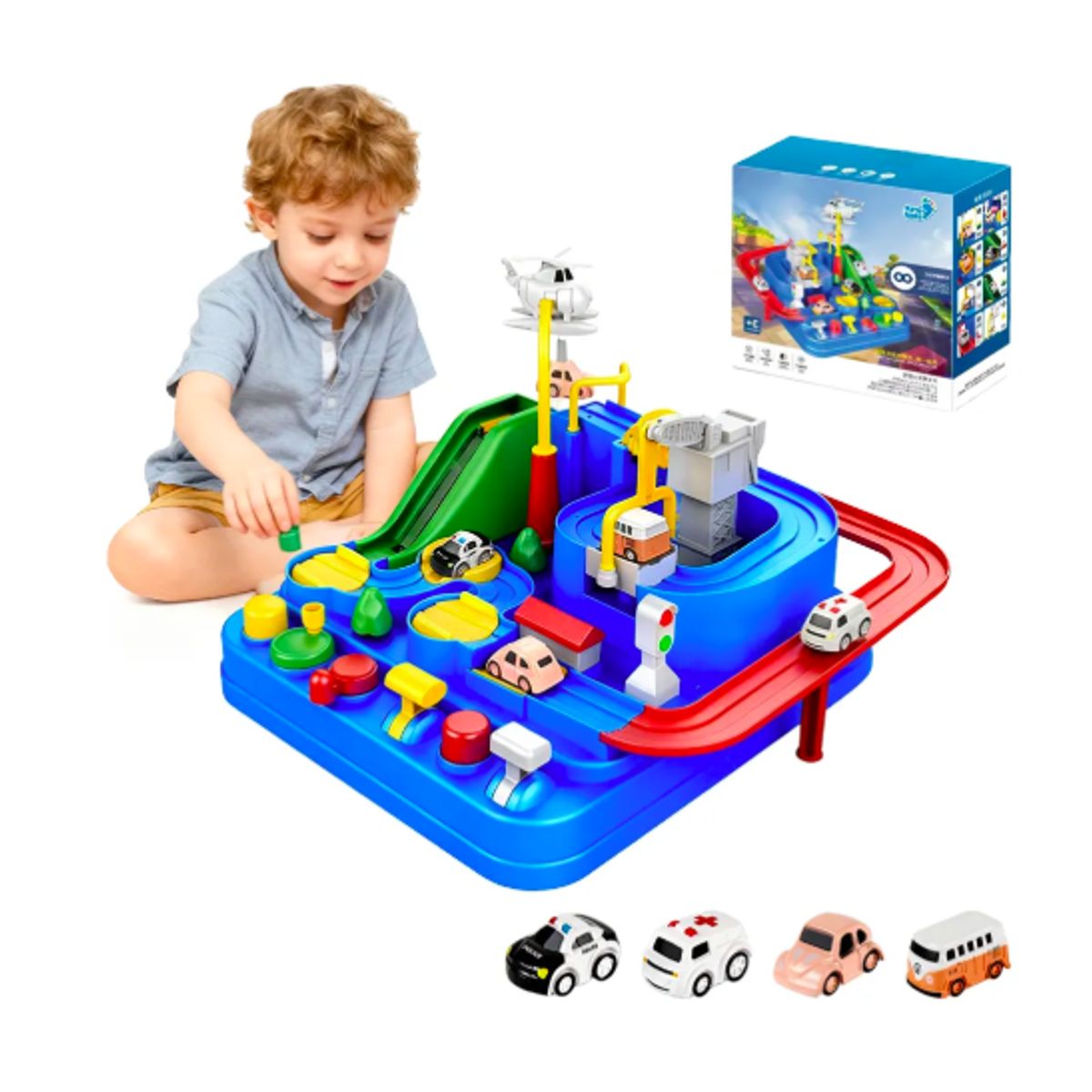 GENERICO - Pista De Autos Interactiva Aventura Juguete Educativo Niños