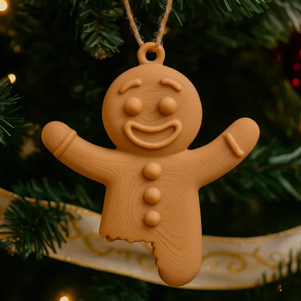 GENERICO - Adorno navidad para Árbol - Muñeco de jengibre
