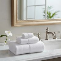 Set toalla algodón blanco de lujo