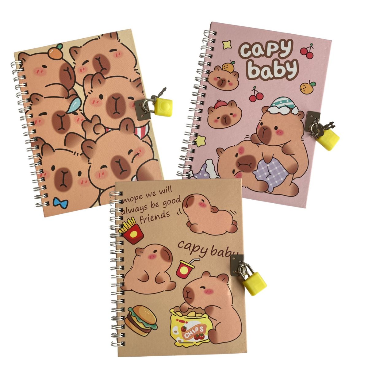 GENERICO - Diario de Vida Capibara + bolígrafo y stickers