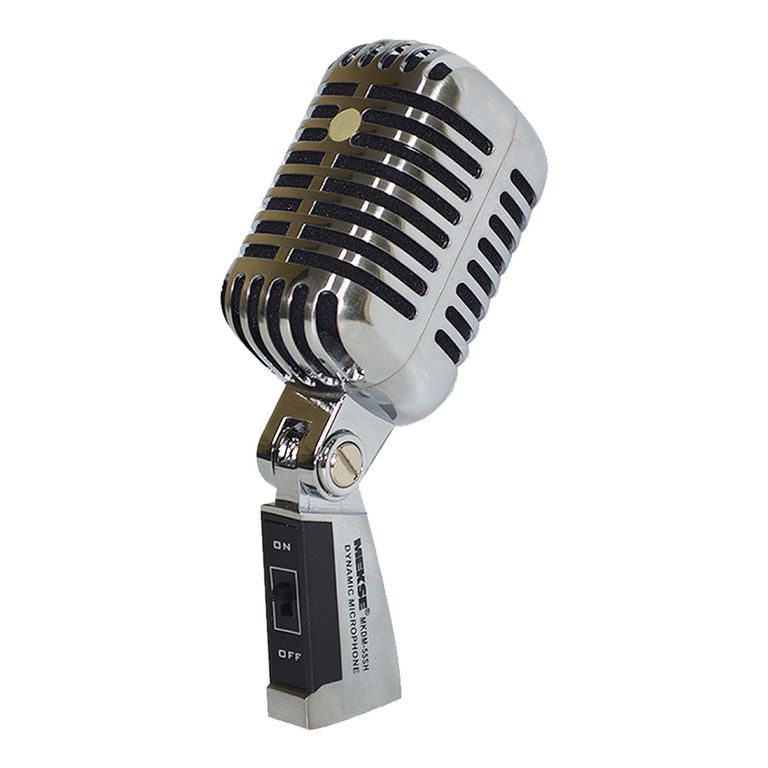 MICROFONO VOCAL CROMADO MKDM-55SH