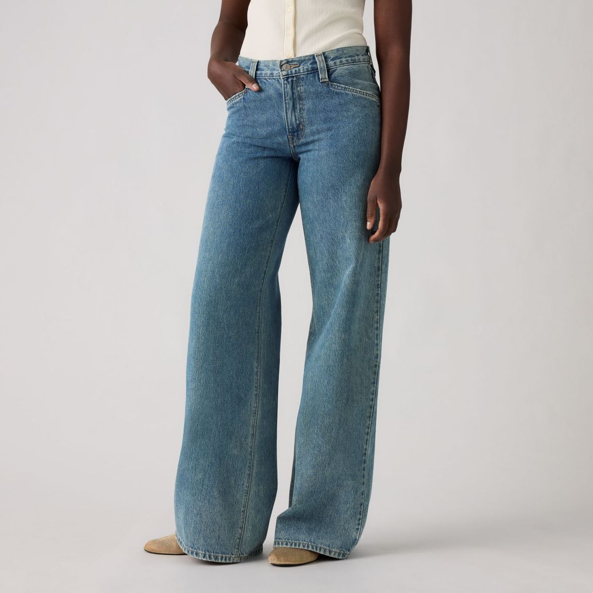 LEVIS - Jeans Mujer 94 Baggy Wide Leg Azul Levis