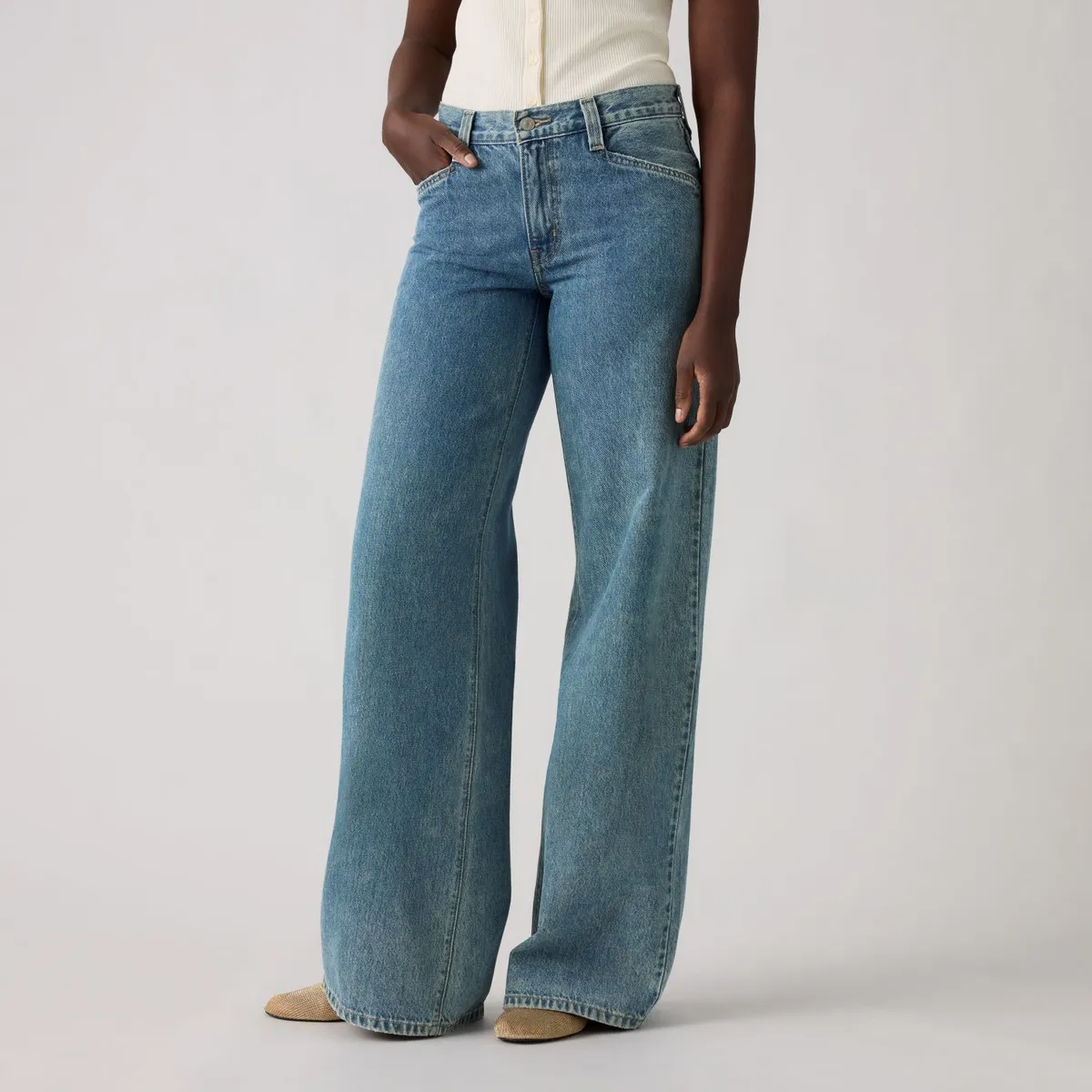 LEVIS - Jeans Mujer 94 Baggy Wide Leg Azul Levis