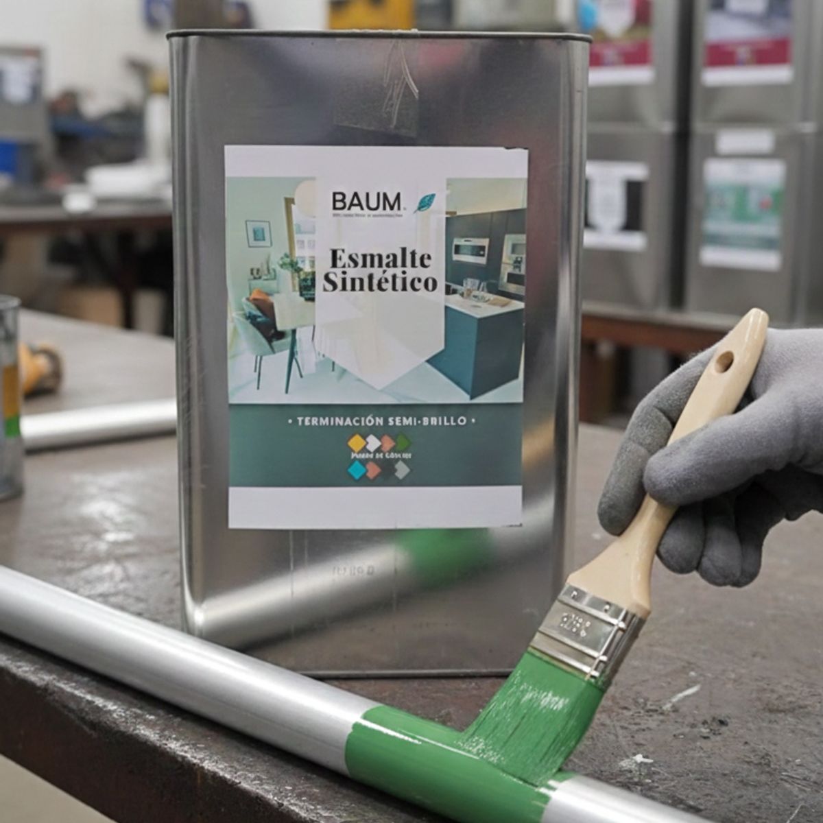 BAUM - Esmalte sintetico negro   BAUM