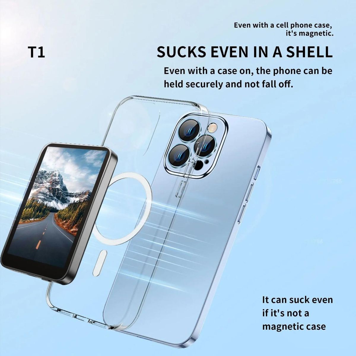 GENERICO - Pantalla Magnética Trasera Vlog Selfie para IPhone Android