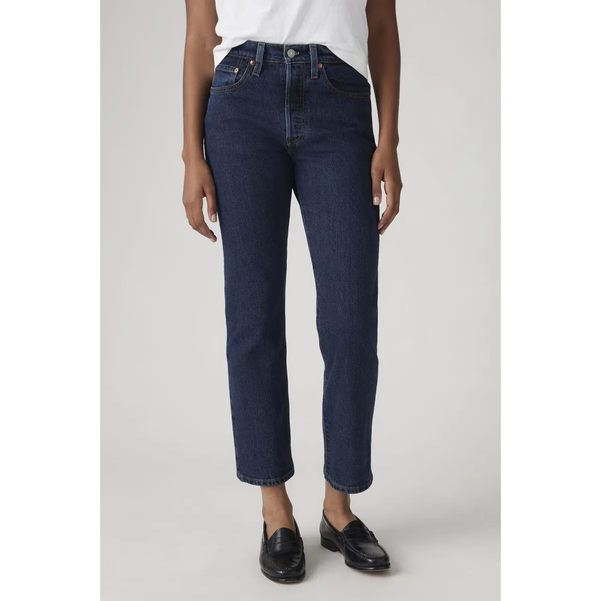 LEVIS - Jeans Mujer 501 Crop Azul Levis