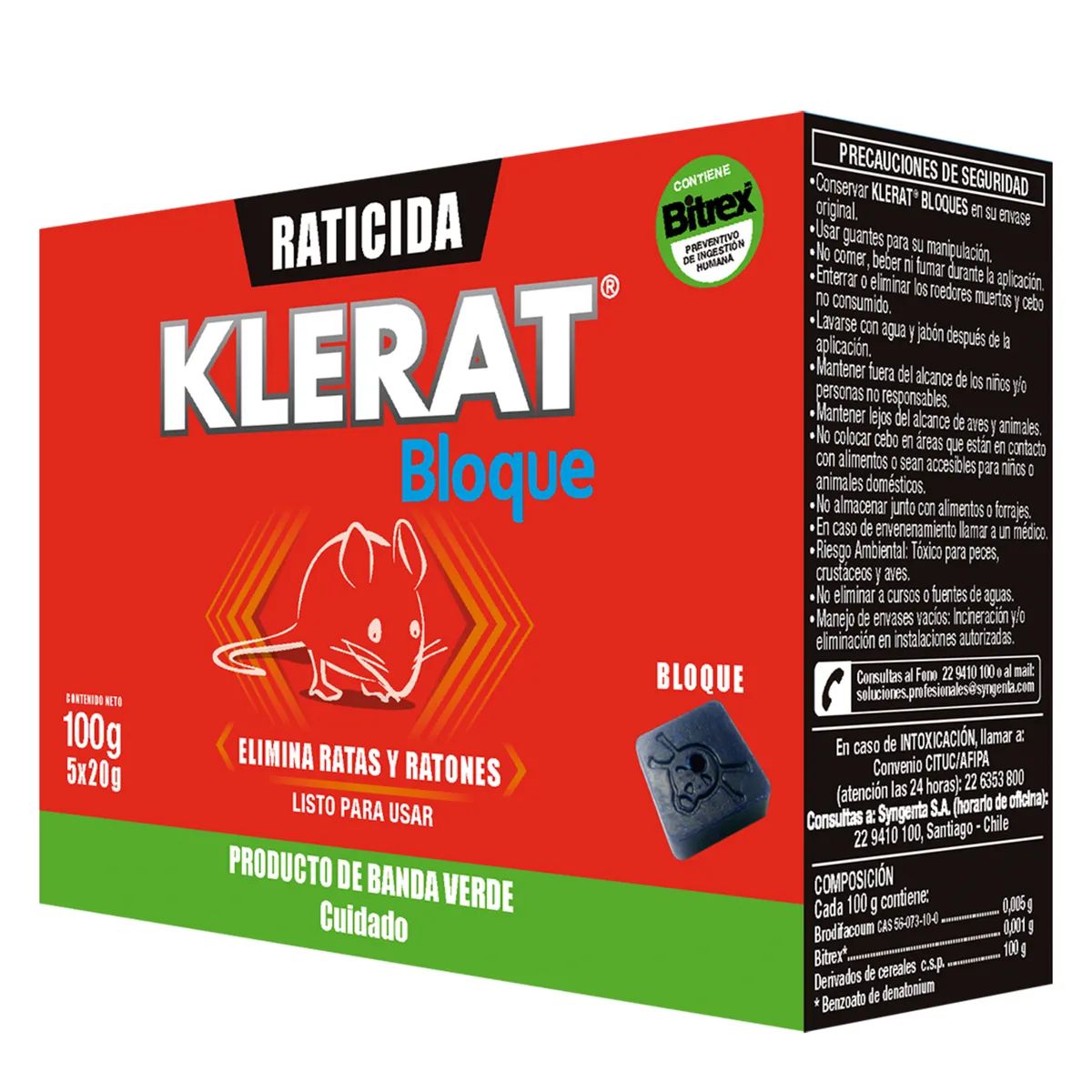 KLERAT - Raticida Klerat Bloque 100 G