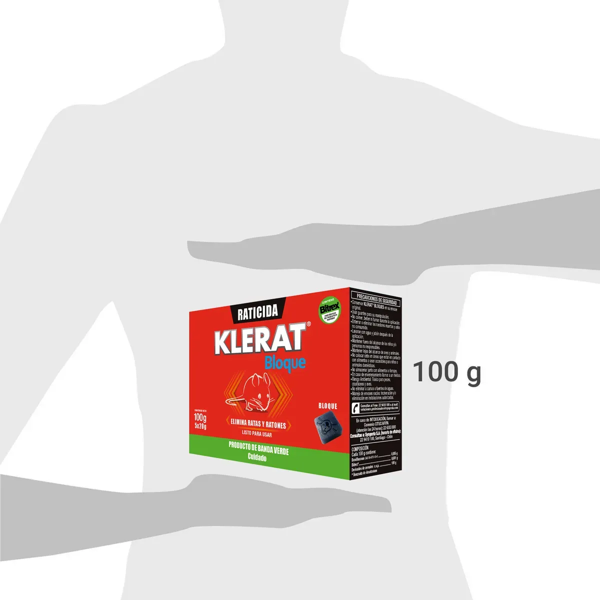 KLERAT - Raticida Klerat Bloque 100 G