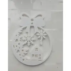 GENERICO - Adorno navidad para Árbol - Casa en la nieve