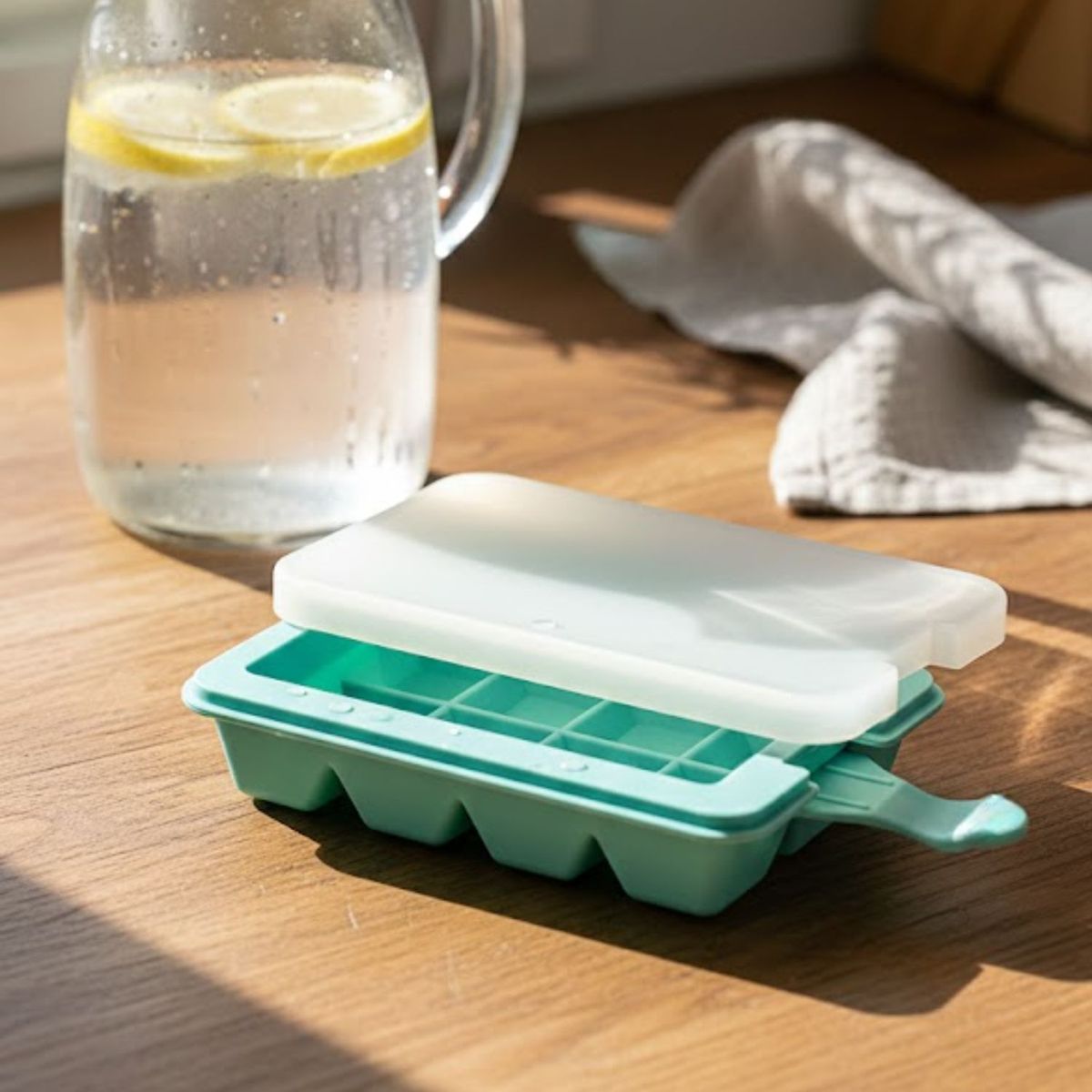 GENERICO - Set 2 Moldes Helados De Silicona Forma Cubos Reposteria Azul