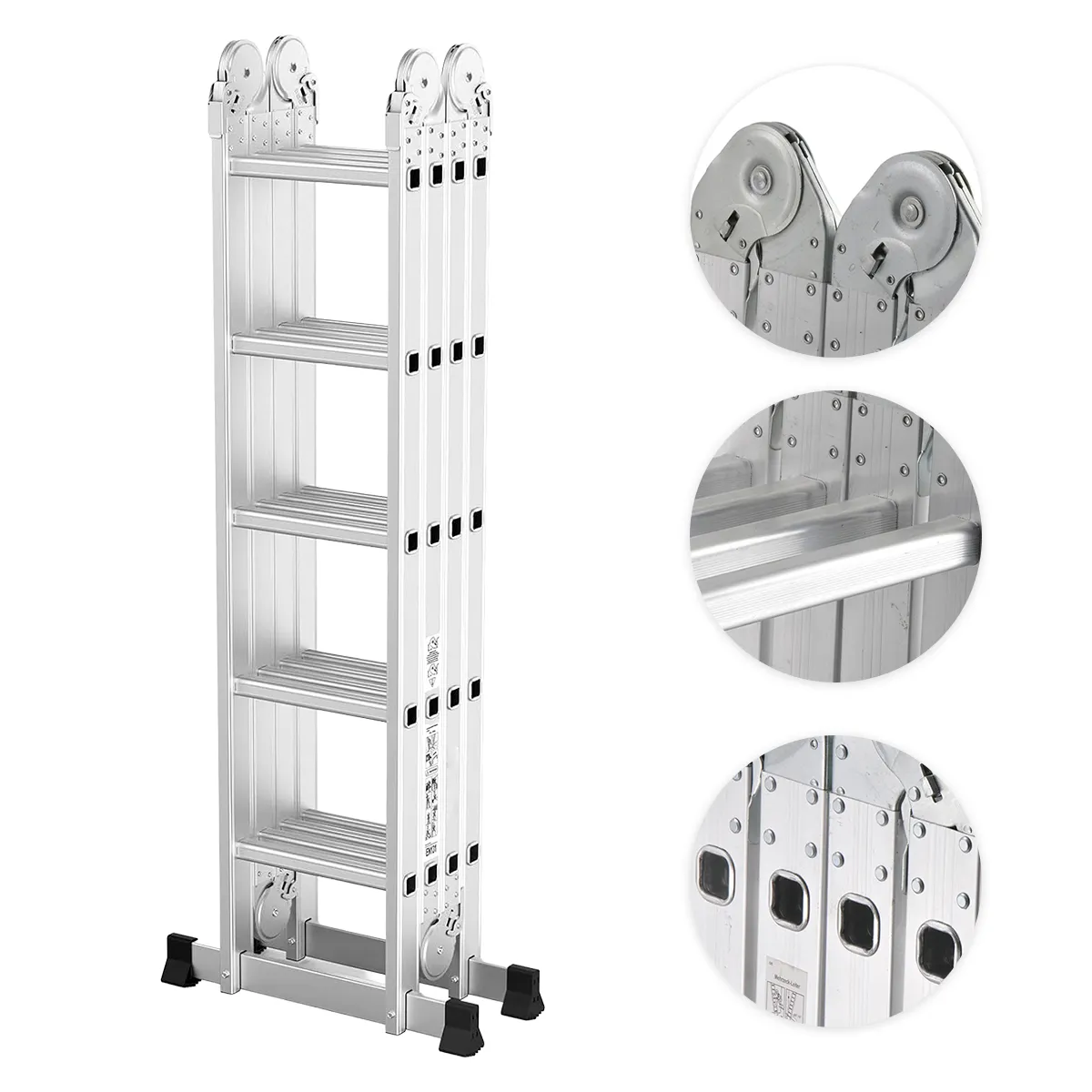 LERNEN - Escalera Multiproposito Plegable 20 Peldaños 5x4 Lernen 150 Kg