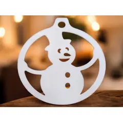 GENERICO - Adorno muñeco de nieve de decoración navideña