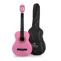 Guitarra De Niño Rosada Clasica Con Funda SE 30PK