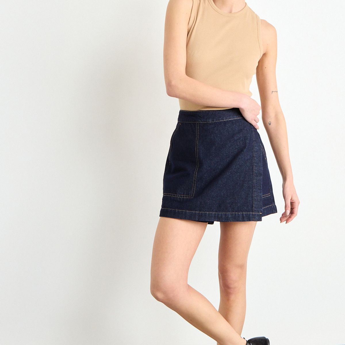 IO - Short Mezclilla Mujer Azul Io