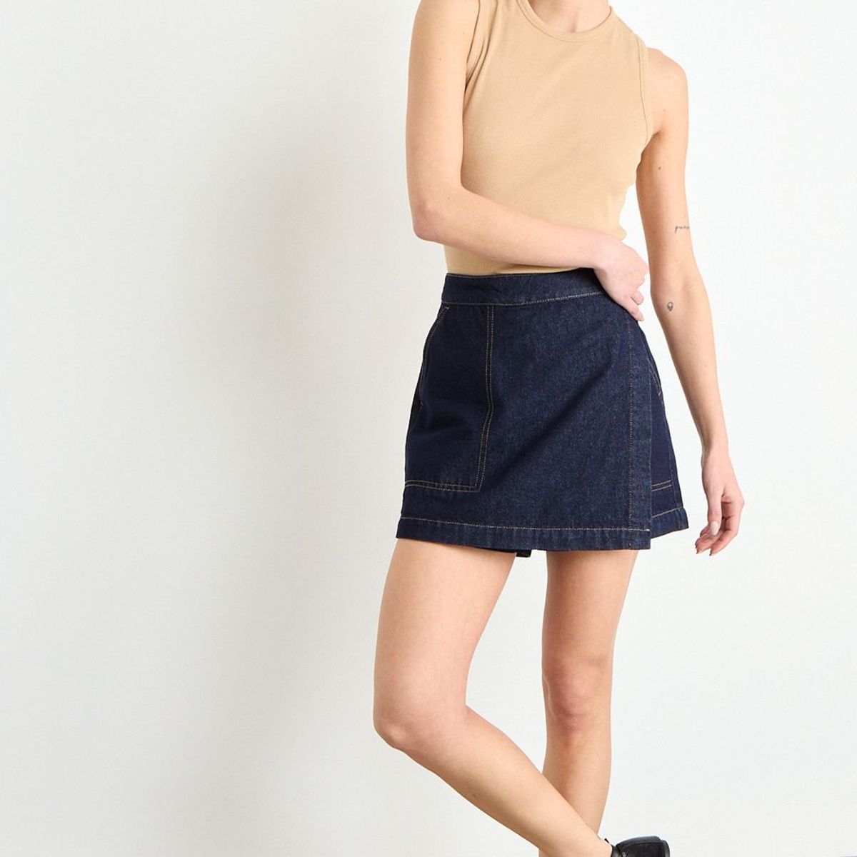 IO - Short Mezclilla Mujer Azul Io