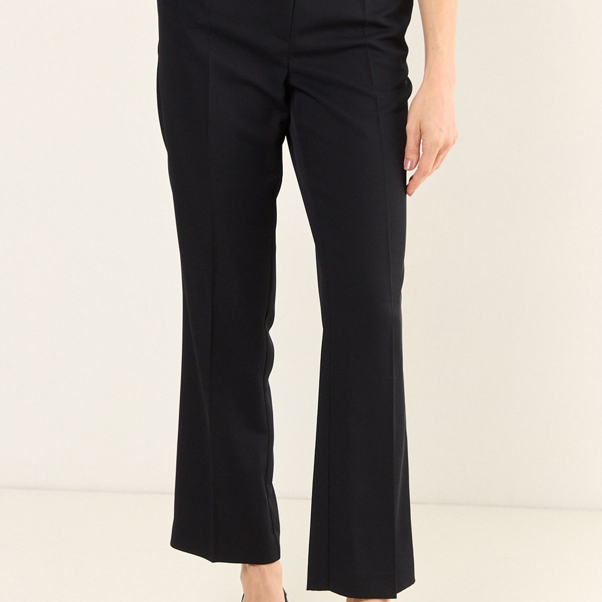 MA GRIFFE - Pantalon Recto Formal Mujer Negro Magriffe