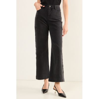 Imagen 2 del producto Jeans Flare Mujer Negro Magriffe