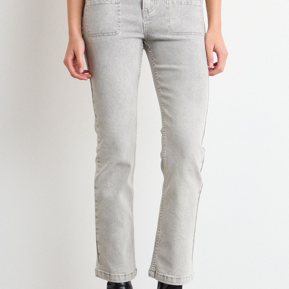 IO - Jeans Liso Mujer Gris Io