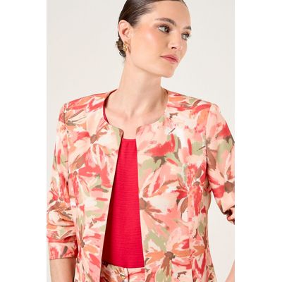 Imagen 2 del producto Blazer Estampado Abstracto Mujer Crudo Magriffe