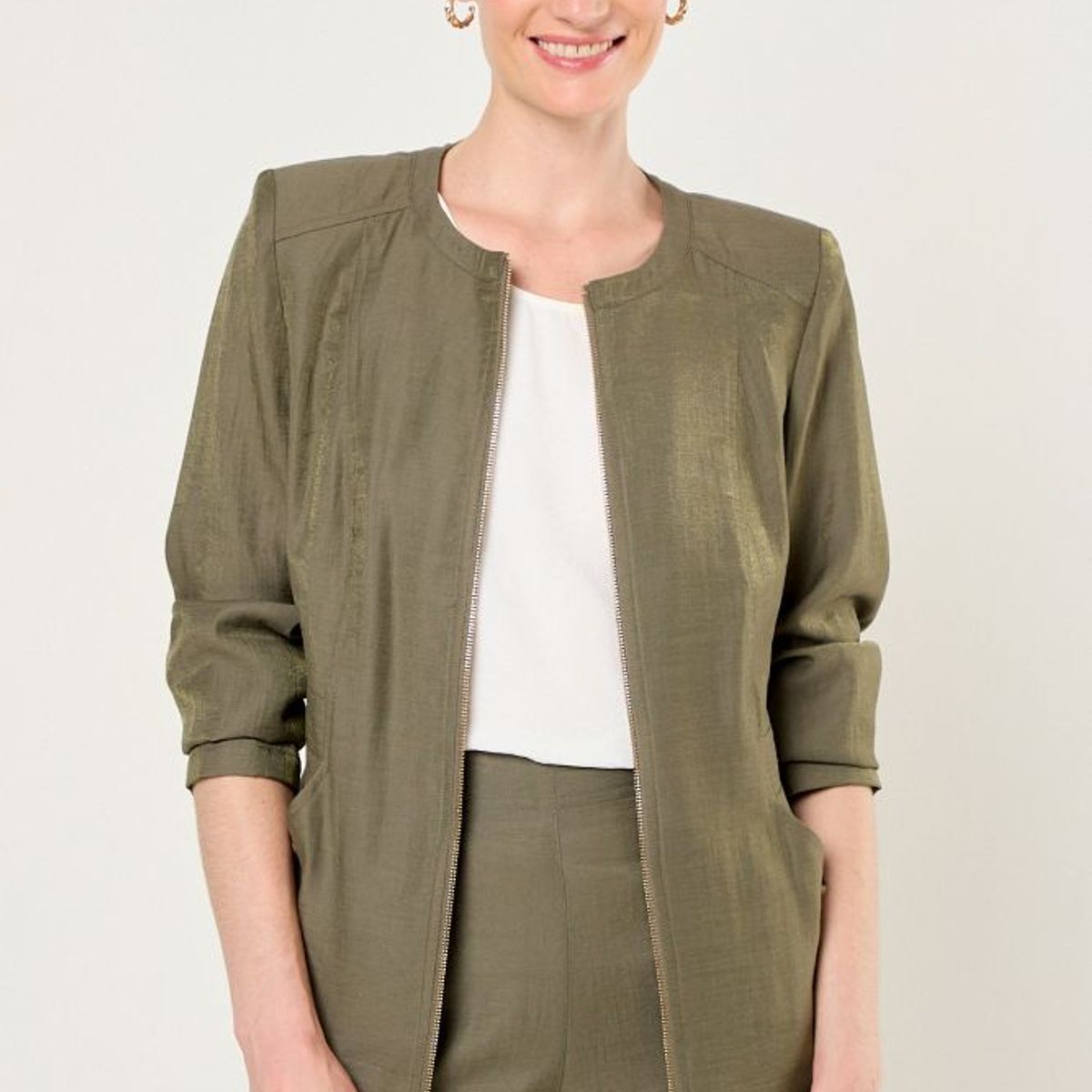 MA GRIFFE - Casaca Mujer Avellana Magriffe