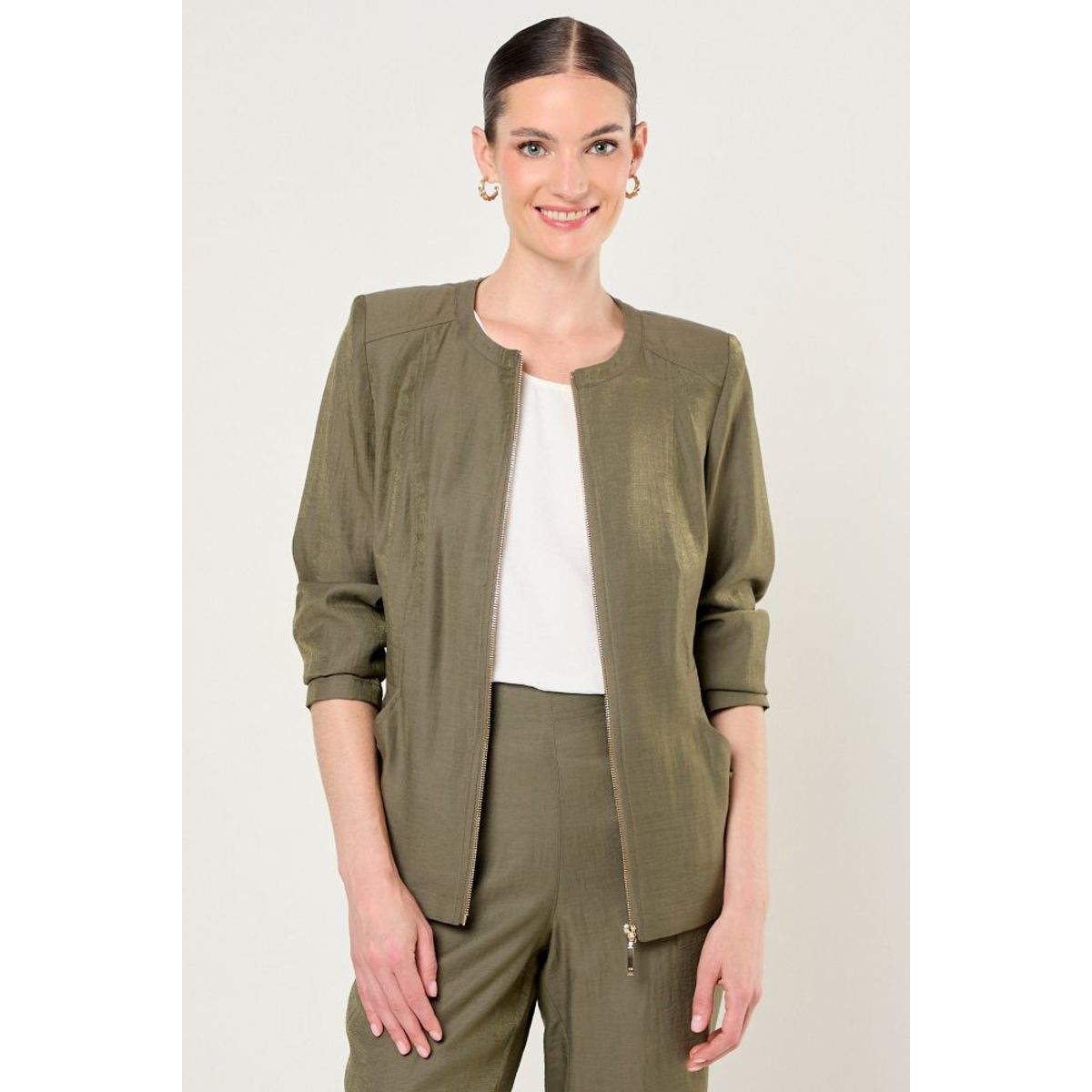 MA GRIFFE - Casaca Mujer Avellana Magriffe