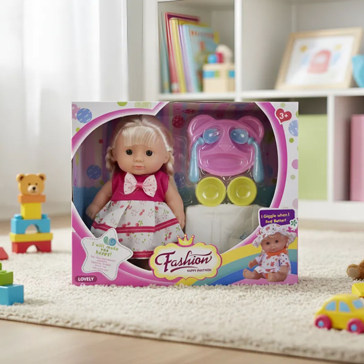 GENERICO - Muñeca Bebé con Accesorios 20cm