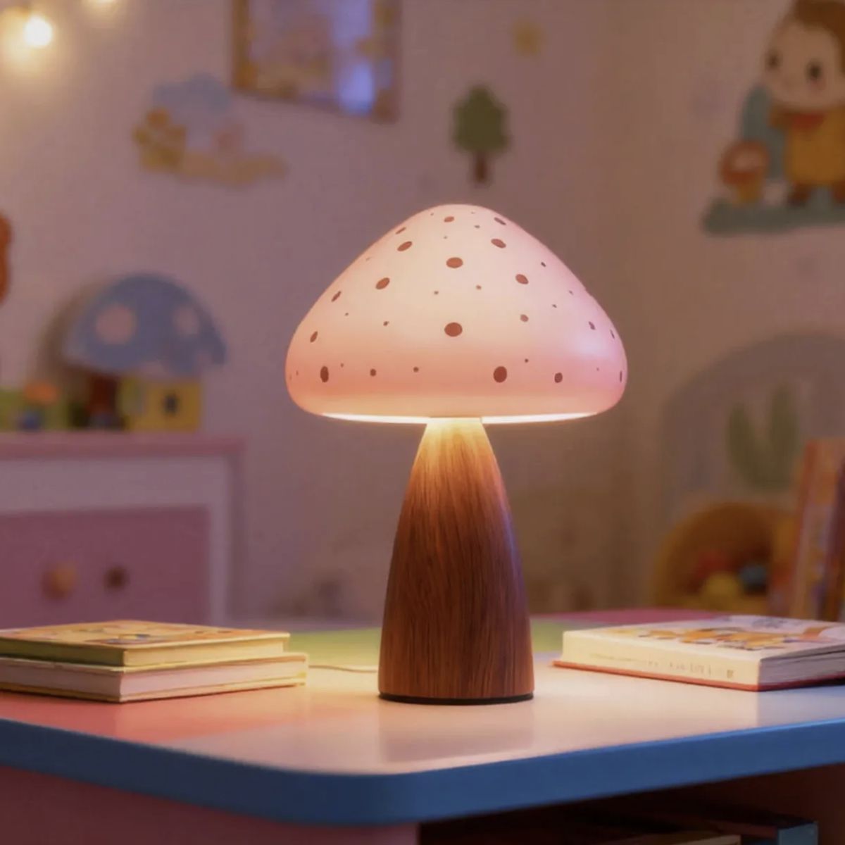 OKAY - Lámpara Decorativa En Forma De Hongo Con Pantalla Ambiental