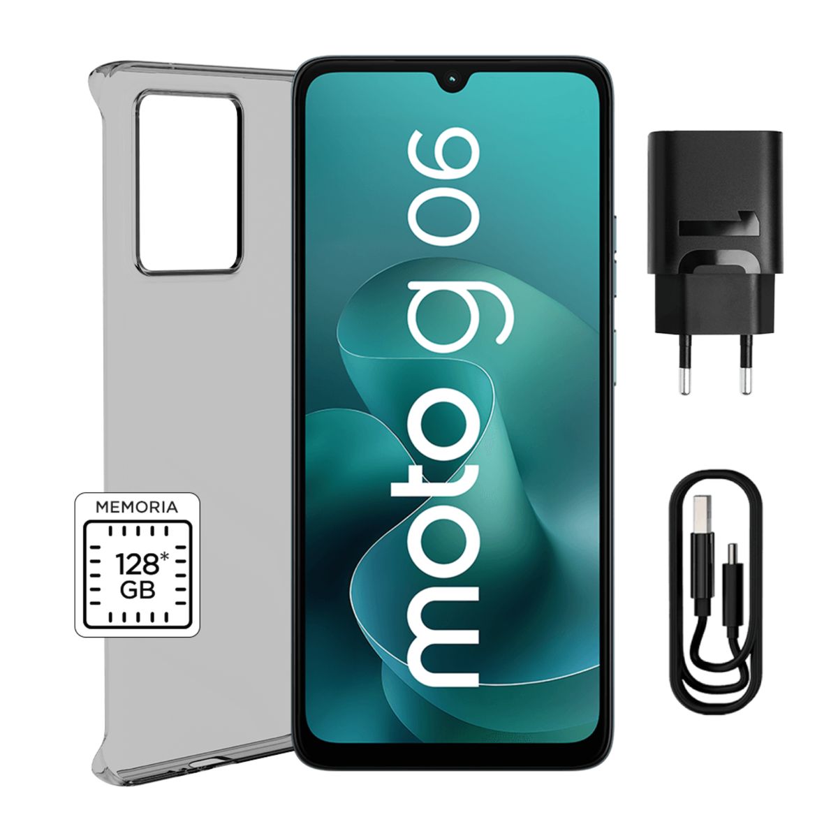 MOTOROLA - Smartphone Moto G06 128GB 4GB Azul 6.88"