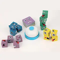 GENERICO - Juego De Puzzle Didáctico Bloques De Madera Expresiones