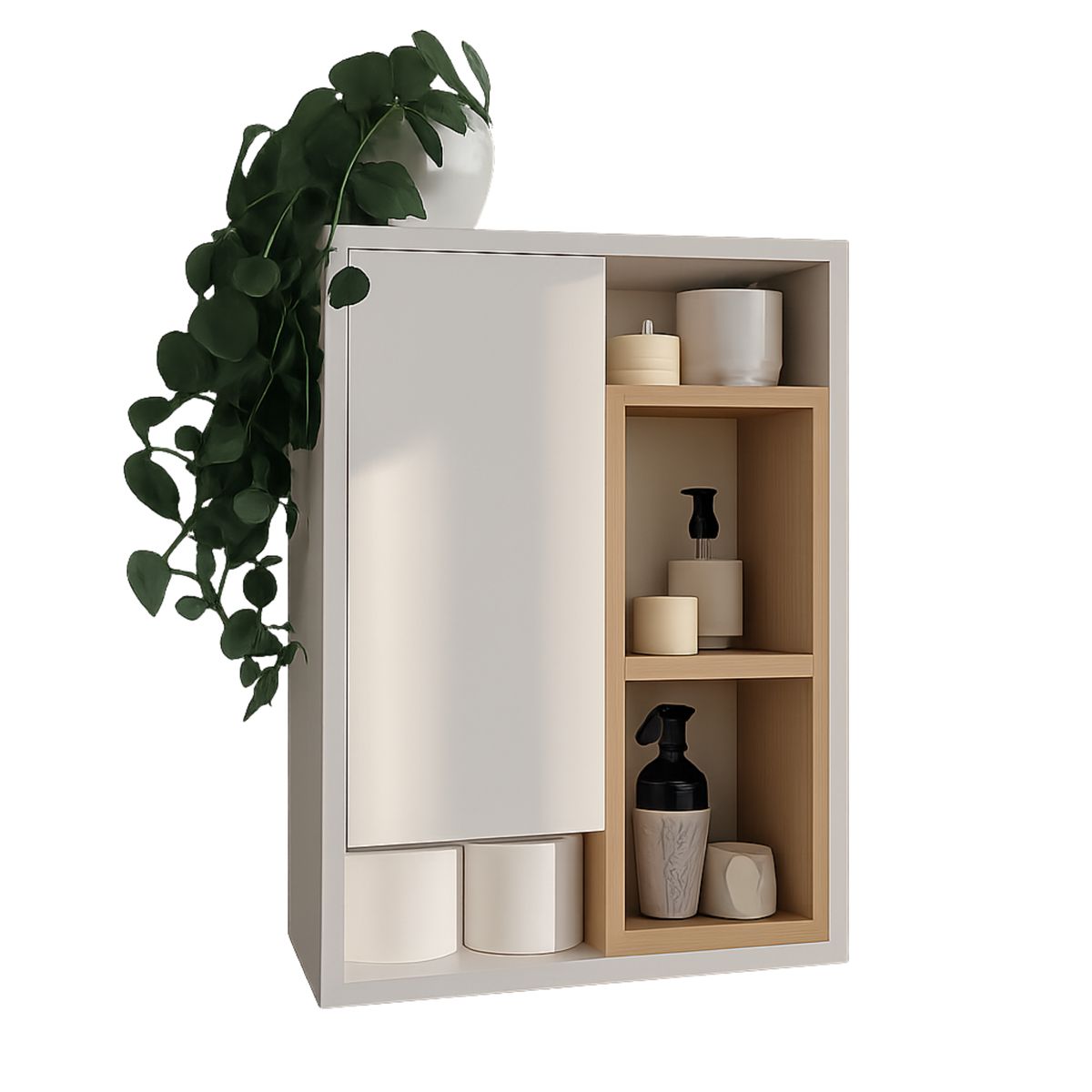 GENERICO - Mueble Botiquin Baño 40x60x15cm