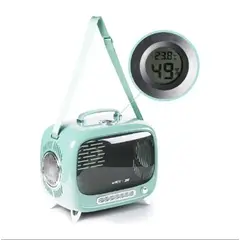 GENERICO - Bolso Transportador tv vintage para mascotas verde agua