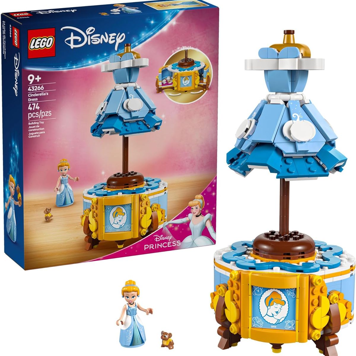 LEGO - LEGO Disney Princesas Traje de Cenicienta 43266