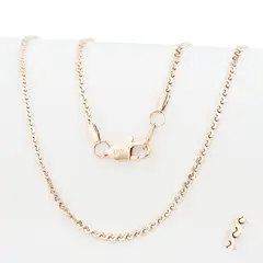 GENERICO - Cadena Oro Laminado 18k tejido Espiral 2mm45cm broche langosta