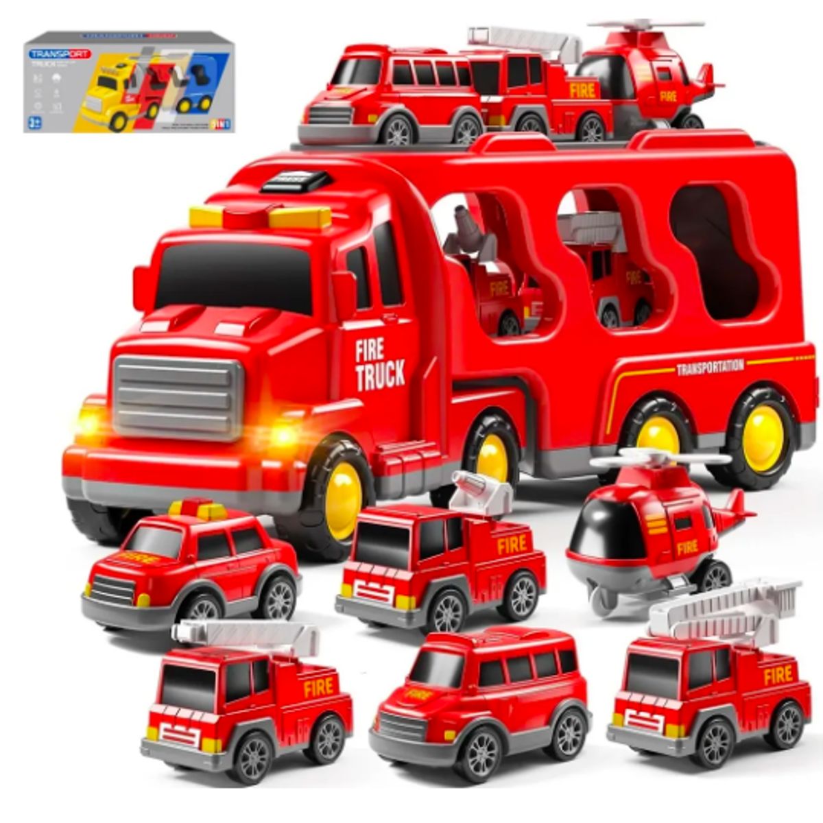 GENERICO - 7 En 1 Camión De Construcción Juguetes Regalo Para Niños